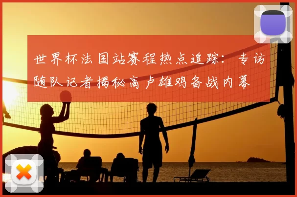 世界杯法国站赛程热点追踪:专访随队记者揭秘高卢雄鸡备战内幕