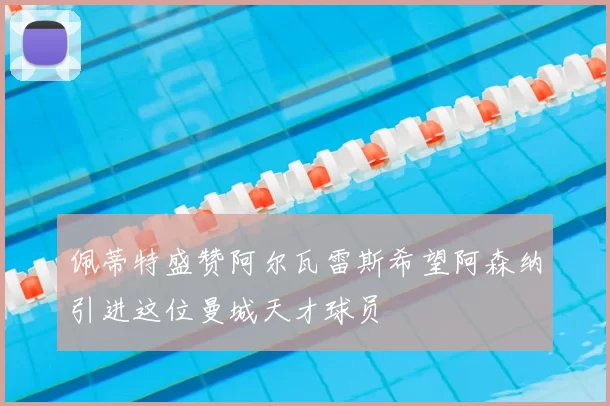 佩蒂特盛赞阿尔瓦雷斯希望阿森纳引进这位曼城天才球员